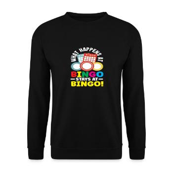 Bingo amusant pour les joueurs de bingo - Sweat-shirt Unisexe - noir - Devant - Alina (178cm) & Michal (187cm)