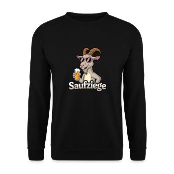 It's me the booze booze beer alcohol party - Unisex Sweatshirt - black - Front - Alina (178cm) & Michal (187cm)
