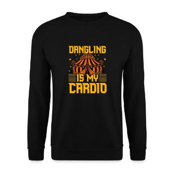 Le balancement est mon cardio - Sweat-shirt Unisexe - noir - Devant - Alina (178cm) & Michal (187cm)
