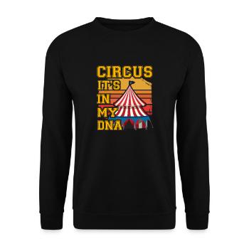 Circus it's in my DNA - Unisex Sweatshirt - black - Front - Alina (178cm) & Michal (187cm)