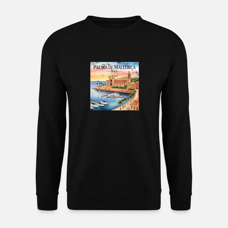 Palma de Mallorca - Unisex Pullover - Schwarz