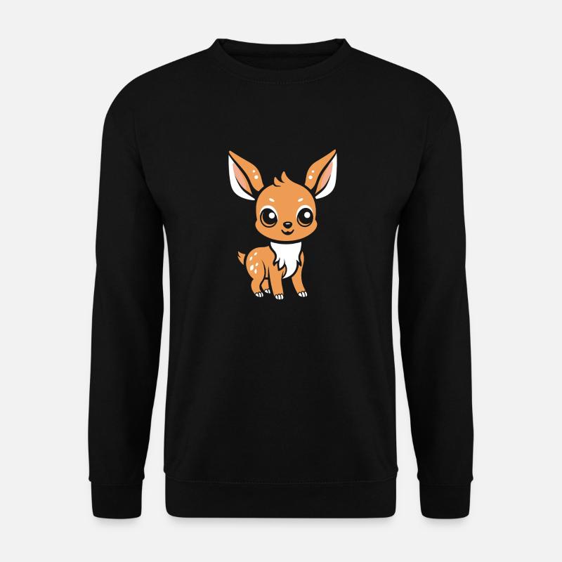 Reh - Unisex Pullover - Schwarz