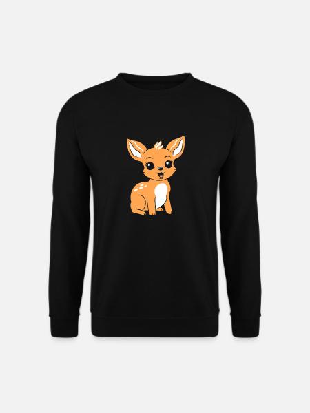 roe deer - Unisex Sweatshirt - black