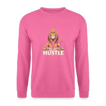 Hustle King – Lion Lion Winners & Movers & Shakers - Sweat-shirt Unisexe - rose - Devant