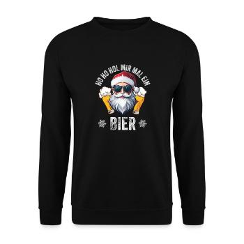 Noël Tout Artboard 1 Exemplaire 3 - Sweat-shirt Unisexe - noir - Devant - Alina (178cm) & Michal (187cm)