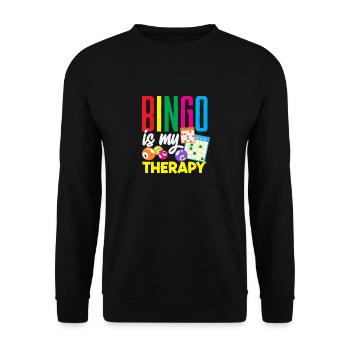 Le bingo est ma thérapie pour les joueurs de bingo - Sweat-shirt Unisexe - noir - Devant - Alina (178cm) & Michal (187cm)