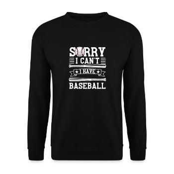 Drôle de baseball disant joueur de baseball - Sweat-shirt Unisexe - noir - Devant - Alina (178cm) & Michal (187cm)