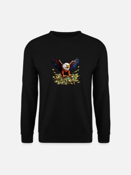 Eagle, Money - Unisex Sweatshirt - black