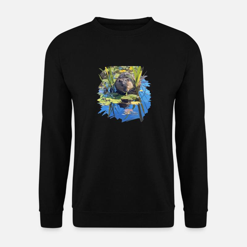 Bisamratten Bisamratte - Unisex Pullover - Schwarz
