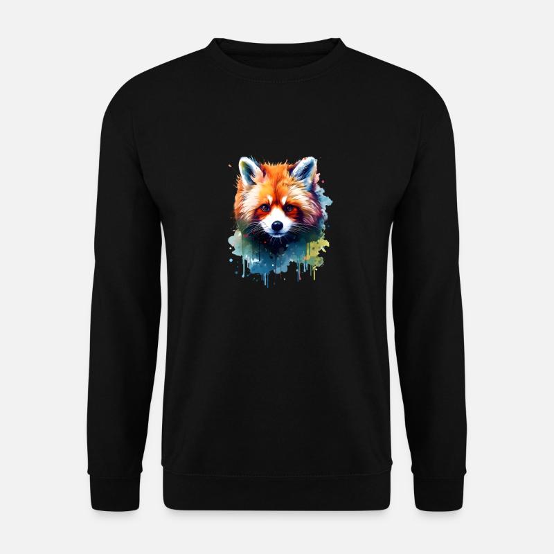 Red Panda - Unisex Sweatshirt - black