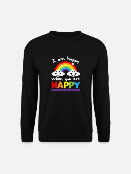 Heureux1 - Sweat-shirt Unisexe - noir