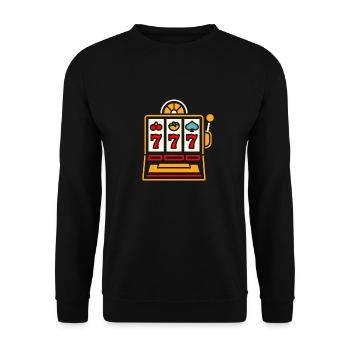 Casino - Unisex Sweatshirt - black - Front - Alina (178cm) & Michal (187cm)