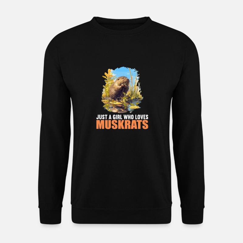 Bisamratten Bisamratte - Unisex Pullover - Schwarz
