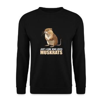 Muskrats Muskrat - Unisex Sweatshirt - black - Front - Alina (178cm) & Michal (187cm)