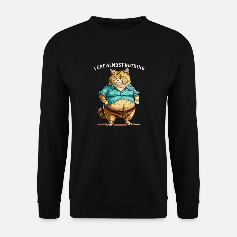 KATZE I EAT ALMOST NOTHING - Unisex Pullover - Schwarz