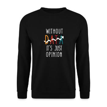 Conception amusante pour les passionnés de données - Sweat-shirt Unisexe - noir - Devant - Alina (178cm) & Michal (187cm)