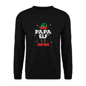 eleven haha artboard 1 - Unisex Sweatshirt - black - Front - Alina (178cm) & Michal (187cm)
