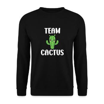 Cactus - Unisex Sweatshirt - black - Front - Alina (178cm) & Michal (187cm)