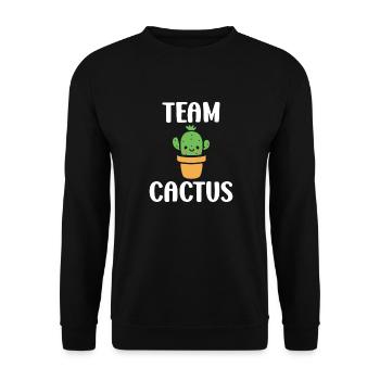 Cactus - Unisex Sweatshirt - black - Front - Alina (178cm) & Michal (187cm)