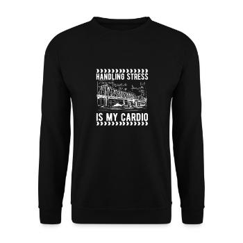 Ingénieur des ponts Construction de ponts - Sweat-shirt Unisexe - noir - Devant - Alina (178cm) & Michal (187cm)