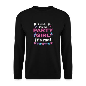 planche de travail Party Girl 1 exemplaire - Sweat-shirt Unisexe - noir - Devant - Alina (178cm) & Michal (187cm)