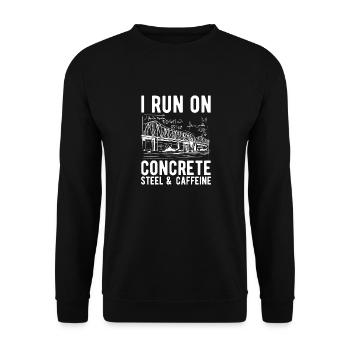 Ingénieur des ponts Construction de ponts - Sweat-shirt Unisexe - noir - Devant - Alina (178cm) & Michal (187cm)
