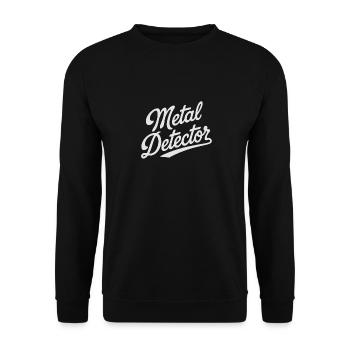 Abenteuer Mit Metalldetektor Entdecken - Unisex Pullover - Schwarz - Vorne - Alina (178cm) & Michal (187cm)