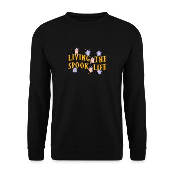 Vivre la vie fantôme Spook Life Appât - Sweat-shirt Unisexe - noir - Devant - Alina (178cm) & Michal (187cm)