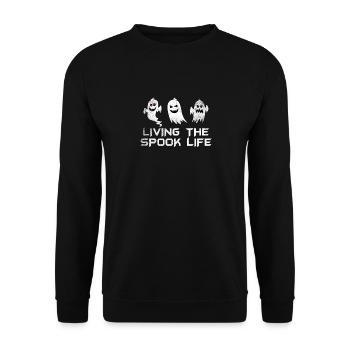 Vivre la vie fantôme Spook Life Appât - Sweat-shirt Unisexe - noir - Devant - Alina (178cm) & Michal (187cm)