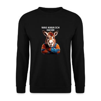 QUE PUIS-JE FAIRE À CE SUJET - Sweat-shirt Unisexe - noir - Devant - Alina (178cm) & Michal (187cm)