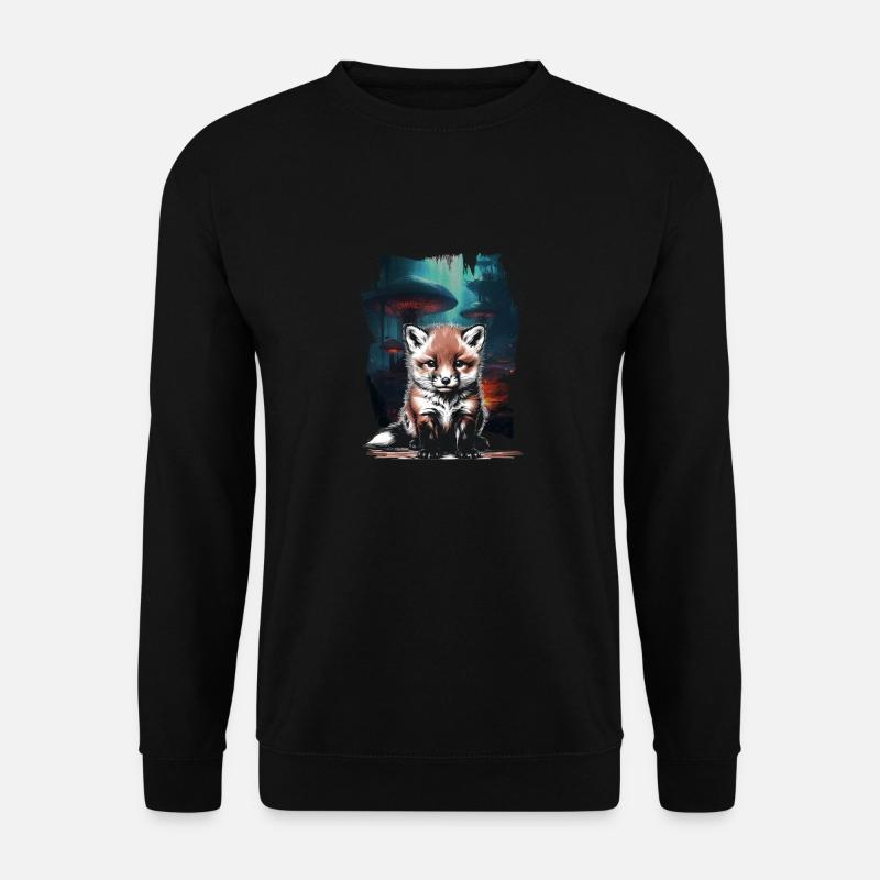 Fuchs Füchse Füchsin - Unisex Pullover - Schwarz