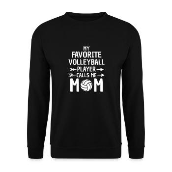 drôle volley-ball maman design maman - Sweat-shirt Unisexe - noir - Devant - Alina (178cm) & Michal (187cm)