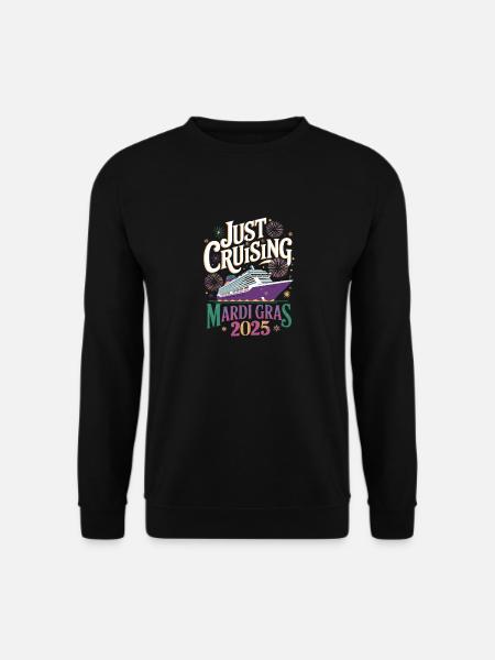 Just Cruising Mardi Gras 2025 Kreuzfahrt Festival - Unisex Pullover - Schwarz