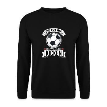 Planche de golf football 1 exemplaire - Sweat-shirt Unisexe - noir - Devant - Alina (178cm) & Michal (187cm)