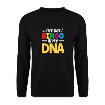 Bingo dans mon ADN Déclaration amusante - Sweat-shirt Unisexe - noir - Devant - Alina (178cm) & Michal (187cm)