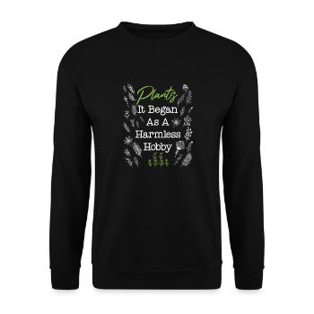 Plant Lover Gardening Plants It - Unisex Pullover - Schwarz - Vorne - Alina (178cm) & Michal (187cm)