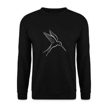 Kolibri - Unisex Pullover - Schwarz - Vorne - Alina (178cm) & Michal (187cm)