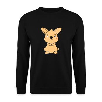 Wallaby - Unisex Pullover - Schwarz - Vorne - Alina (178cm) & Michal (187cm)