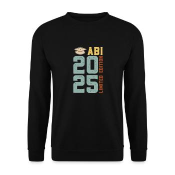 Abiturient ABI 2025 LIMITED EDITION Lustiges - Unisex Pullover - Schwarz - Vorne - Alina (178cm) & Michal (187cm)