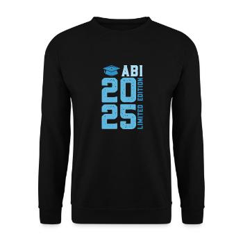 Abiturient ABI 2025 LIMITED EDITION Lustiges - Unisex Pullover - Schwarz - Vorne - Alina (178cm) & Michal (187cm)
