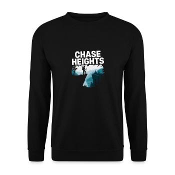 Chase Heights Randonnée Aventure Montagnes Randonneur - Sweat-shirt Unisexe - noir - Devant - Alina (178cm) & Michal (187cm)