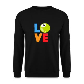 Live Your Bingo Love Today - Unisex Sweatshirt - black - Front - Alina (178cm) & Michal (187cm)