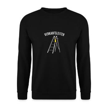 Directeur des ventes – Fun Sales & Business - Sweat-shirt Unisexe - noir - Devant - Alina (178cm) & Michal (187cm)