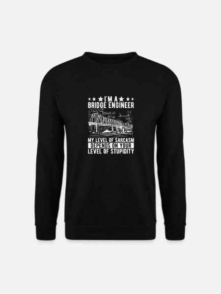 Bridge Engineer Bridge Construction - Unisex Sweatshirt - black