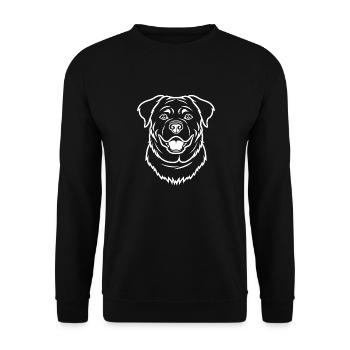 Rottweiler - Unisex Sweatshirt - black - Front - Alina (178cm) & Michal (187cm)