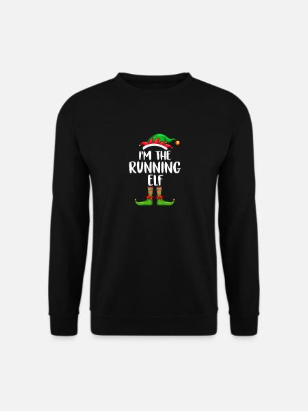 I'm The Running Elf Shirt Matching Family - Unisex Sweatshirt - black