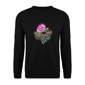 Oster Truck Osterlieferservice - Unisex Pullover - Schwarz - Vorne - Alina (178cm) & Michal (187cm)
