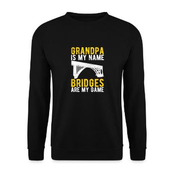 Ingénieur des ponts Construction de ponts - Sweat-shirt Unisexe - noir - Devant - Alina (178cm) & Michal (187cm)