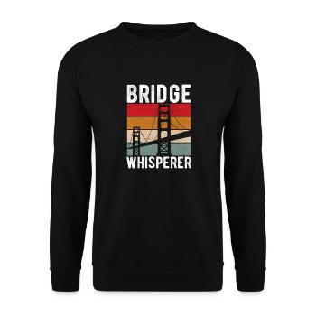 Ingénieur des ponts Construction de ponts - Sweat-shirt Unisexe - noir - Devant - Alina (178cm) & Michal (187cm)