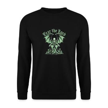 Cthulhu, Craignez le Seigneur - Sweat-shirt Unisexe - noir - Devant - Alina (178cm) & Michal (187cm)